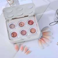 Ensemble de vernis à ongles UV longue durée, non toxique, 6 couleurs, design français, écologique, DIY