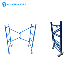 Échafaudage mobile en acier robuste Capacité <span class=keywords><strong>de</strong></span> charge <span class=keywords><strong>de</strong></span> 150 kg Hauteur <span class=keywords><strong>de</strong></span> 120 cm Assemblage simple Échelle pour la construction <span class=keywords><strong>de</strong></span> dalles <span class=keywords><strong>de</strong></span> béton et <span class=keywords><strong>de</strong></span> <span class=keywords><strong>maçonnerie</strong></span> - Product Image 3