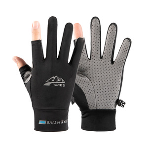 Guantes de Pesca Ligeros con Dos Dedos Descubiertos, Transpirables, con Protección Solar, para Uso en Exteriores - Product Image 5