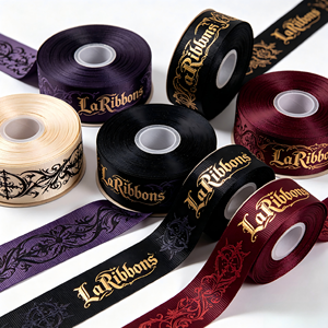 Cinta de Grogrén Dorada con Lámina Dorada, Estilo Gótico Retro Oscuro, Cinta Multiusos para Envolver, para Halloween, Bodas, Arreglos Florales - Product Image 5
