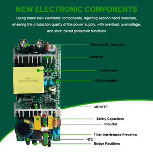 24V 5A 120W AC DC SMPS Board cung cấp điện đầu ra duy nhất chuyển đổi chế độ cung cấp điện cho bộ khuếch đại - Product Image 4