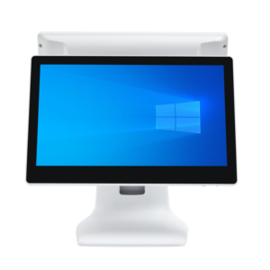 White Color 15.6 Inch Dual Touch Screen <strong>High</strong> <strong>Quality</strong> <strong>POS</strong> Machine Cash Register Adjustable Screen Angle <strong>POS</strong> System <strong>Terminal</strong> - Product Image 2