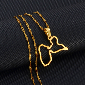 Colliers pendentifs avec carte de la <span class=keywords><strong>Guadeloupe</strong></span>, bijoux, accessoires de carte de la <span class=keywords><strong>Guadeloupe</strong></span>, France # 259121 - Product Image 4