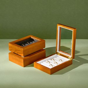Estuche de Joyería de Madera FANXI, Ideal para Regalo, Organizador de Joyas Portátil para Viajes - Product Image 2