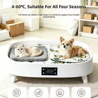 Lit pour animaux de compagnie USMILEPET à température régulée, lit chauffant et rafraîchissant pour chats et petits chiens