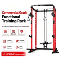 Rack de squat multifonctionnel pour salle de sport, support de barre de musculation domestique et commercial, équipement d'entraînement de musculation à banc de style cadre