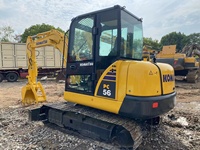 Excavatrices d'occasion KOMATSU Pc56 du Japon, 5 tonnes, bonne qualité, excavatrice RC Pc56-7, mini-excavatrice à prix avantageux, vente à Shanghai