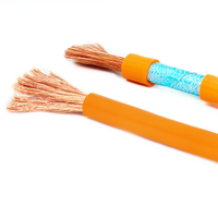 Fabricant de câbles en silicone orange de calibre 10 6 25 50 70 95mm2 de câble de blindage en silicone HV EV pour véhicule électrique automobile