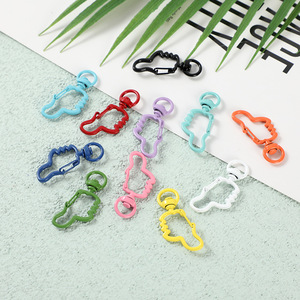 Crochet à ressort en métal en forme d'étoile, plusieurs couleurs, vente en gros d'usine, pour accessoires pour porte-clés, pièces - Product Image 2