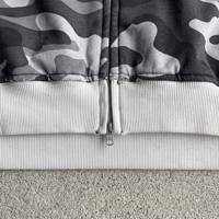 Sudadera con Capucha Monocromática de Camuflaje para Hombre, Sudadera con Capucha de Bloques de Color, Logotipo Personalizado, Venta al por Mayor OEM