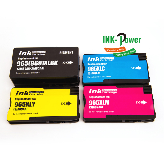 INK-POWER 965 969 XL 965XL 969XL Compatible Color Inkjet Ink Cartridge for HP HP965 HP965XL OfficeJet Pro 9010 9012 Printer