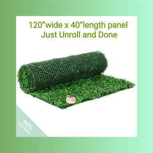 Rollo de Césped de Boj <span class=keywords><strong>Artificial</strong></span> Anti-UV de 100x300cm, Panel de Malla Sintética, Cubierta de Pared con Plantas Verdes para Interior y Exterior - Product Image 4