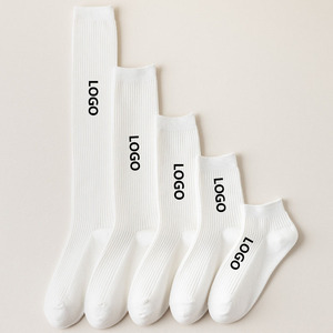 Manufacturer Custom Wholesale Plain Black <strong>White</strong> School <strong>Long</strong> Uniform <strong>Socks</strong> Cotton Over the Knee <strong>Socks</strong> Thigh High Casual <strong>Socks</strong> - Product Image 1