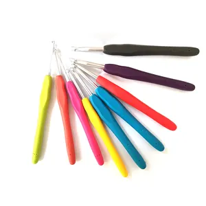 Разноцветные пластиковые крючки Charmkey для вязания крючком вязальные спицы для плетения 9 шт./компл.