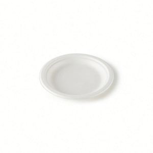 Assiettes jetables écologiques biodégradables et compostables en pulpe de bagasse de canne à sucre, blanches, moulées et rondes, pour la rentrée scolaire - Product Image 3