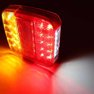Luz Trasera <span class=keywords><strong>RANPO</strong></span> 12V con Certificación CE para Remolque, Camión, Caravana, 26 LED, Direccional, Freno, Luz de Matrícula - Product Image 4