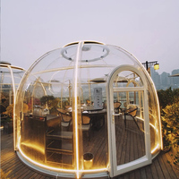 Nouvelle maison en dôme de glamping préfabriquée imperméable populaire en PC pour hôtel japonais