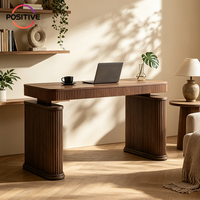 Bureau d'ordinateur moderne en bois massif de style nordique, table d'écriture design de luxe pour bureau à domicile, chambre et salon