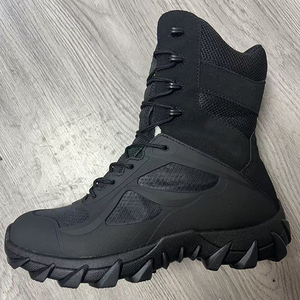 Bottes de sécurité noires SFA33 AS33, bottes tactiques, chaussures de randonnée respirantes en mesh, design haute tige, chaussures de sécurité. - Product Image 1
