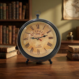 Reloj de Escritorio Clásico de Cuarzo Silencioso, Estilo Art Deco, de Madera, para Decoración de Mesa, Hogar u Oficina - Product Image 2