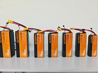 Batterie de drone rechargeable à décharge rapide 4S 16,8V 12000mAh 15C 180A avec connecteur XT60, cellules solides, 1000 cycles, BOOTER 4S1P