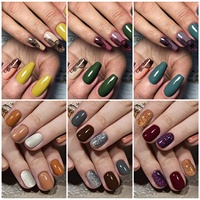 OEM ODM Gel Couleurs Riches 3 en 1 (Base, Top Coat, Couleur) UV LED Soak Off en une étape, 24 Teintes 5ml, Longue Durée, Haute Brillance, Lisse, Qualité Salon