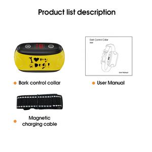 Dispositivo disuasorio para dejar de ladrar, dispositivo con vibración, sonido inofensivo, <span class=keywords><strong>Collar</strong></span> de entrenamiento sin ladridos, recargable - Product Image 6