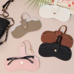 Snap Button Closure Eyeglasses Pouch Leather Sunglasses <b>Case</b> Packaging Storage Ideal Gift <b>for</b> <b>Glasses</b> Wearers & Fashion Lovers - Product Image 6