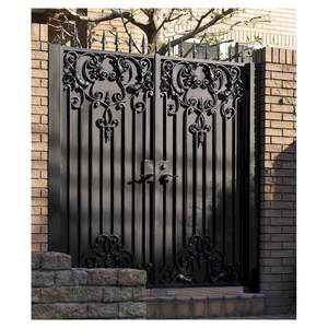 Puertas <span class=keywords><strong>de</strong></span> Hierro Forjado <span class=keywords><strong>de</strong></span> <span class=keywords><strong>Entrada</strong></span> Principal Francesas, Diseño <span class=keywords><strong>de</strong></span> Lujo, Alta Calidad, Anti-robo, Gran Venta - Product Image 2