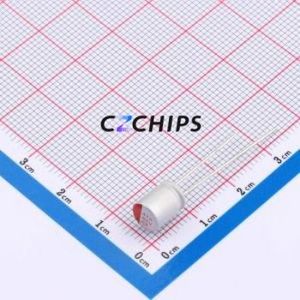 Condensador Sólido CT0J477M0608, Componente de Orificio Pasante (THT), D6.3xL8mm 470uF 20% 6.3V 3.69A100kHz - Product Image 1