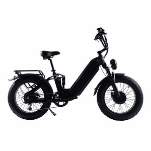 Bicicleta Eléctrica con Llantas Gruesas de 20*4.0, Batería de 60V 30Ah, Motor Dual de 2000W, Frenos de Disco Hidráulicos, D2-20-2, Bicicleta con Doble Motor D2-20- - Product Image 1
