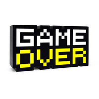 Game Over Light 8 Bit Pixel Veilleuse pour lampe de jeu pour PS5/ps4 LED Icon Light