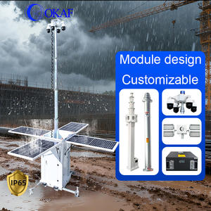 Système solaire hors réseau, tour <span class=keywords><strong>de</strong></span> caméra CCTV, remorque solaire mobile, surveillance pour la surveillance des chantiers <span class=keywords><strong>de</strong></span> construction - Product Image 3