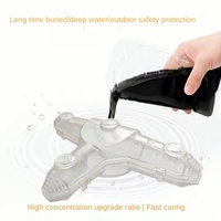 Boîtier de jonction étanche en matériau PC, type T, pour câbles, extérieur, scellé, enterré, IP68, boîte de protection pour câblage