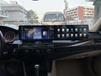 Écran double 24,6 pouces Android 14 CarPlay sans fil Android Auto GPS pour BMW Série 5 E90 Autoradio Lecteur multimédia