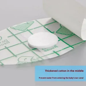 Parche de oreja de película de PU impermeable para bebé, orejera desechable para baño y natación, resistencia al champú, suministro sanitario - Product Image 5