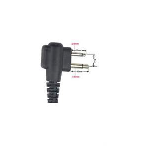 Écouteur acoustique PTT Agent secret Sécurité <span class=keywords><strong>Garde</strong></span> du <span class=keywords><strong>corps</strong></span> Écouteur radio à 2 broches pour GP68 GP88 CP010 CP140 GP68 EP450 DEP450 - Product Image 5