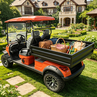 Voiture de golf électrique tout-terrain Rainbow 72V certifiée CE, freins à disque, personnalisable, 2 places avec compartiment arrière, 30 km/h, autonomie 70-90 km