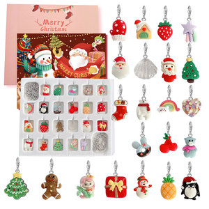 Ornements de noël, bijoux de noël, Bracelet, compte à rebours, cadeau, calendrier de l'avent, bricolage, collier de noël, ensemble cadeau, boîte aveugle, nouvelle collection 2023 - Product Image 4
