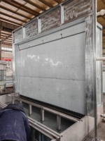 Équipement de peinture à rideau d'eau de haute qualité, cabine de peinture à base d'eau, unité de purification d'échappement de type cascade