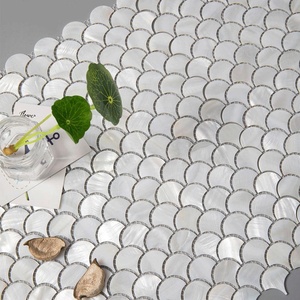 Mosaico di Alta Qualità in Madreperla Argentata di Forma Irregolare, Piastrelle per Pareti, Pavimenti, Scale, Moderno, Spessore 3mm, per Camera da Letto e Bagno - Product Image 4