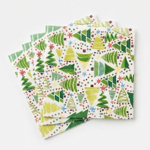 Serviettes <span class=keywords><strong>en</strong></span> <span class=keywords><strong>papier</strong></span> <span class=keywords><strong>de</strong></span> <span class=keywords><strong>Noël</strong></span> imprimées jetables, 4 plis, motif personnalisé d'arbres <span class=keywords><strong>de</strong></span> <span class=keywords><strong>Noël</strong></span> et d'étoiles <span class=keywords><strong>en</strong></span> aquarelle, pour fêtes <span class=keywords><strong>de</strong></span> fin d'année festives - Product Image 2