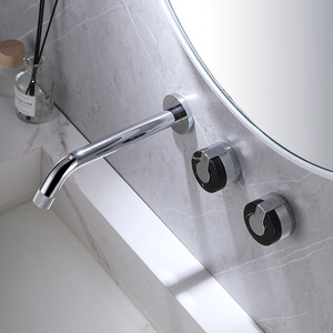 Di alta qualità <span class=keywords><strong>in</strong></span> <span class=keywords><strong>ottone</strong></span> rubinetto <span class=keywords><strong>da</strong></span> <span class=keywords><strong>bagno</strong></span> spazzolato oro/cromo caldo freddo rubinetto del miscelatore per bagni - Product Image 3
