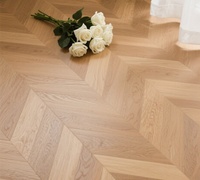 Parquet en chêne européen Chevron SPC, aspect bois dur, revêtement de sol vinyle SPC, parquet clic SPC chevrons