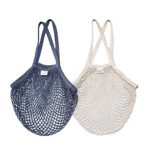 Long-Handled Cotton Mesh <b>Tote</b> <b>Bag</b> Reusable Grocery Net <b>Bag</b> for Promotions - Product Image 1