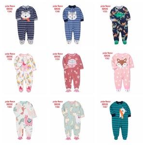 Vente en gros Combinaison <span class=keywords><strong>pyjama</strong></span> bébé chaude et confortable en molleton mignon avec dessin animé d'automne et d'hiver - Product Image 2