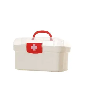 Haushalt große Kapazität Medizin-Schachtel, Notfall-Sorge Medizin-Aufbewahrungsbox, zuhause tragbare mehrschichtige Kunststoff-Medizin-Schachtel