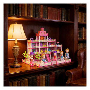 Kit de Casa de Muñecas en Miniatura de Plástico con Cocina, Olla, Mesa y Muebles, Regalo Creativo para Niños, Adultos y Coleccionistas - Product Image 5