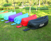 Canapé gonflable portable d'extérieur, sac de couchage gonflable pour la plage, sac de couchage individuel, tapis de pause déjeuner paresseux