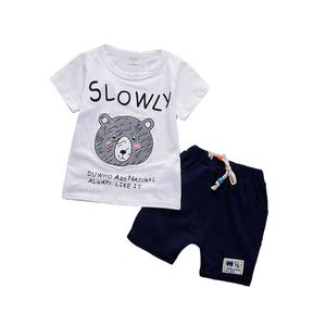 SS-735B Último Diseño en Ropa Infantil, Traje Deportivo, Ropa para Niños, Ropa de Verano para Bebés, Conjuntos de 2 Piezas - Product Image 2